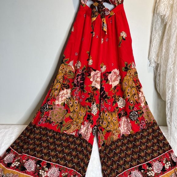 Free People Bali Birds of Paradise Cutouts jumpsuit - Picture 6 of 8